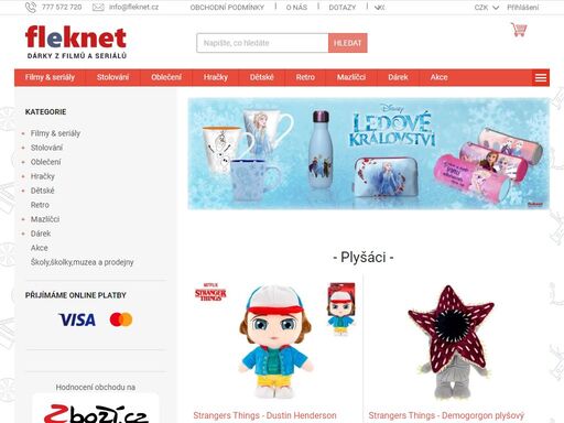 trička, čepice, hrnky, hračky, figurky, plyšáci, knihy, stavebnice, hry, placky, odznaky, peněženky, dvd, oblečení, dárky.
licencované produkty | star wars | marvel | avengers | disney | krtek | tom jerry | minecraft | stranger things | doprava zdarma při nákupu nad 700 kč