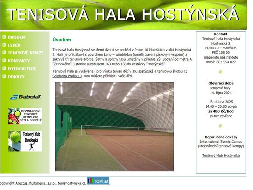 www.tenishostynska.cz