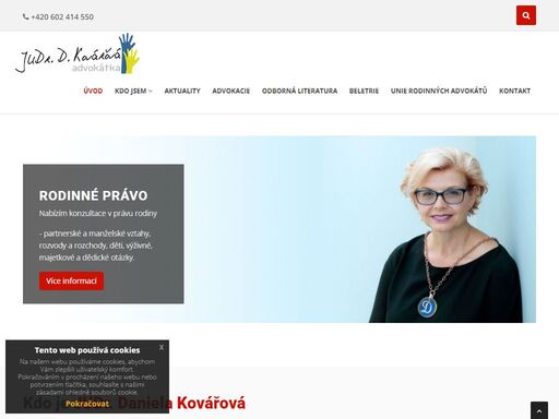 advokatní kancelář judr. daniela kovářová se zaměřením na rodinné právo