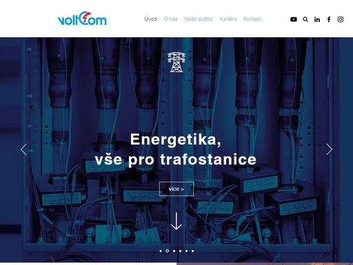 děláme vše pro distribuci elektrické energie – trafostanice, stavební práce, odstraňování staveb, servis a revize elektrických zařízení, projekční a inženýrská činnost