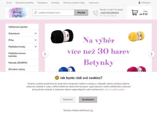 u nás najdete velký výběr potištěných personalizovaných hrnků a termo kelímků, dále nabízíme ručně háčkované plyšáky a velký výběr přízí na háčkovaní a pletení