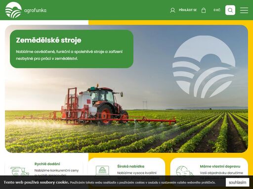 objevte široký sortiment produktů na našem e-shopu agrofunka, specialistovi na zemědělskou, komunální a lesní techniku. nabízíme vysoce kvalitní a spolehlivé stroje a zařízení pro efektivní správu a údržbu vašich pozemků a pracovních ploch