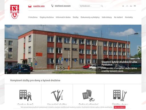 stavební bytové družstvo družba pardubice poskytuje komplexní služby pro domy a bytová družstva.