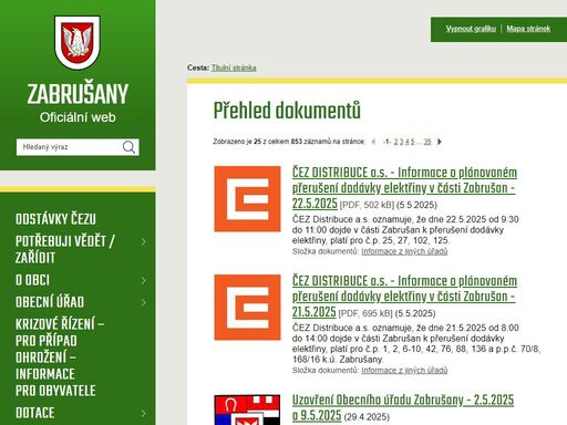 www.zabrusany.cz