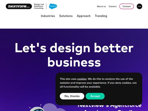 nextview is the independent design-led salesforce consulting firm that fuels and accelerates the digital transformation of ambitious companies throughout europe.