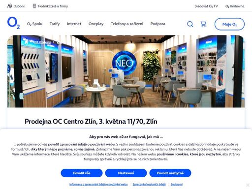 prodejna zlín - oc centro zlín, 3. května 11/70. o2 služby, telefony, zařízení a příslušenství nebo profesionální podpora a spoustu dalšího, to nabízejí všechny naše značkové prodejny.