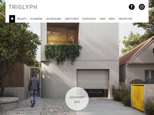 prohlédněte si návrhy a realizace rodinných domů, interiérů a dalších projektů architektonické kanceláře triglyph a využijte nezávazné konzultace zdarma!