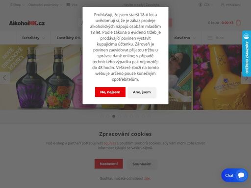 alkohol hradec králové, rum, vodka, whisky, koňak, dárky, likéry, vína, xxl lahve, 