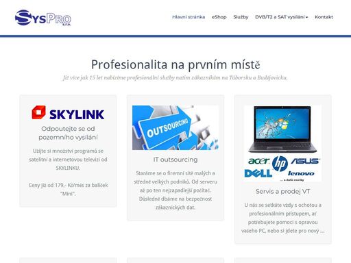 servis pc, notebooků satelitní televize a dvb-t2 optické spoje