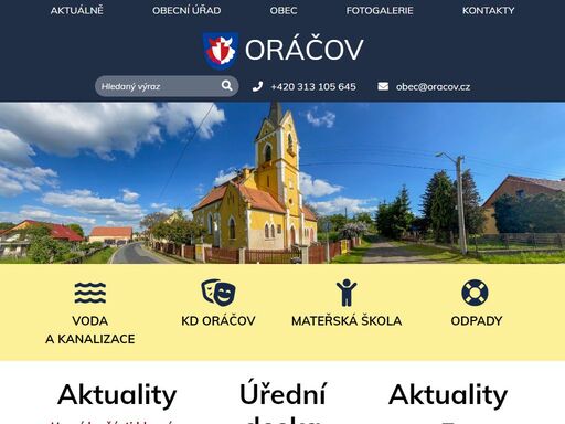oficiální stránky obce oráčov