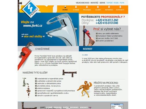 ferkl s.r.o., štětí - voda, topení, plyn, sanita, vodoinstalace, instalatér