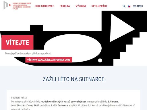 fakulta designu a umění ladislava sutnara
