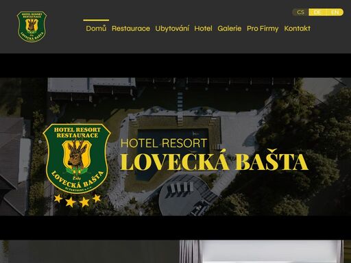 hotel resort lovecká bašta nabízí luxusní a komfortní ubytování v jižních čechách. čerstvé pokrmy z evropské
i regionální kuchyně a speciality ze zvěřiny. 