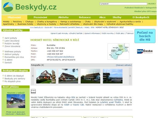 beskydy.cz - nejvíce informací o moravském regionu beskydy, valašsko, javorníky, hostýnské vrchy