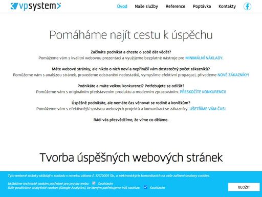 pomáháme najít cestu k úspěchu živnosntíkům a firemním společnostem. zviditelníme vás na internetu a přivedeme nové zákazníky.