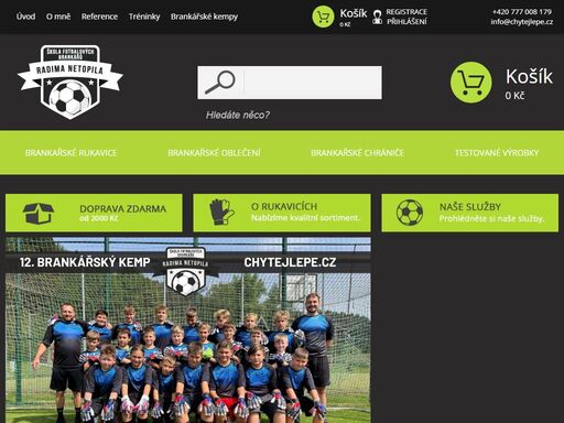 nabízíme individuální a skupinové tréninky fotbalových brankářů spolu s 