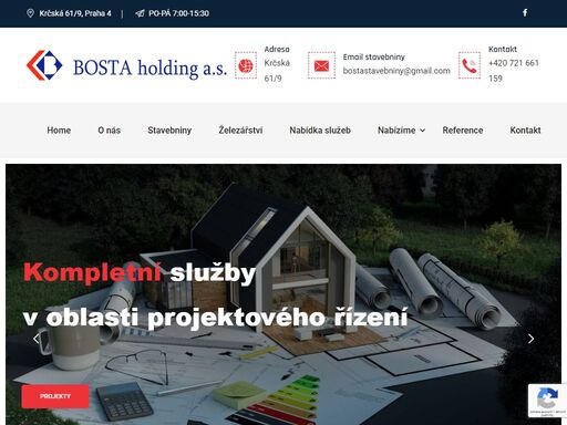 stavebniny bosta holding a.s. - provádíme veškeré stavební práce - stavíme domy na klíč, rekonstrujeme byty a prodáváme stavebniny.