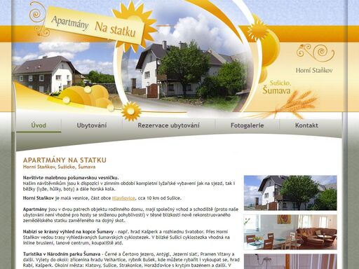 navštivte naše apartmány na statku v malebné pošumavské vesničce horní staňkov. užijte si život na farmě. poznejte pravou krásu přírody.