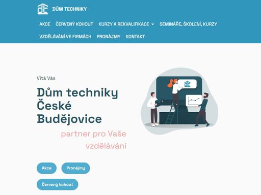 dům techniky české budějovice, školení, pronájem učeben