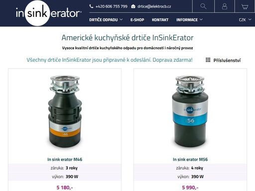 vysoce kvalitní drtiče kuchyňského odpadu pro domácnosti i náročný provoz