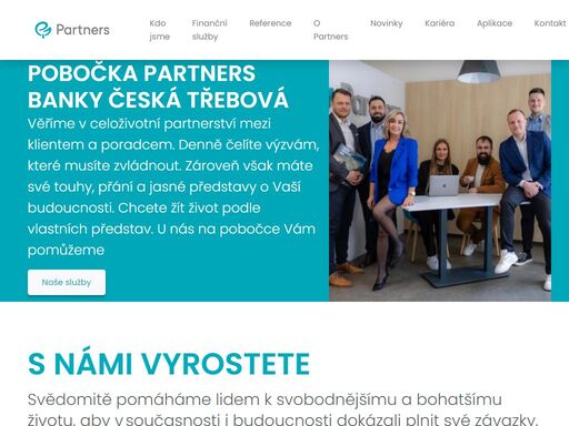pobočka partners banky česká třebová poskytuje nezávislé finanční poradenství a osobní finanční plánování. finanční poradce vám pomůže ve sjednání a kalkulaci hypotéky, pojištění nebo investic