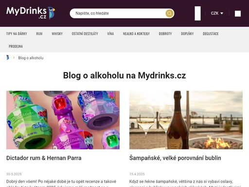 na mydrinks.cz najdete tisíce lahví alkoholu skladem. máme na prodej rum, whisky, vodku, gin, vína, tequilu, koňak, likéry a mnoho dalšího