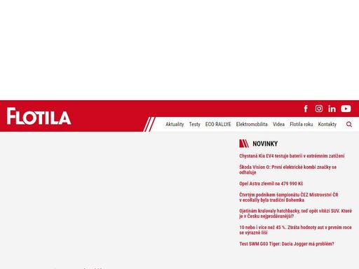flotila magazín - pro všechny, kteří se zajímají o firemní auta. magazín o autech, fleetech, financování. sekce o elektromobilitě a ecorally.