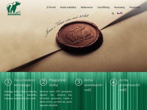 cílem je produkovat kvalitní polygrafické výrobky a současně ve spolupráci se svými stálými partnery zajišťovat komplexní polygrafické služby.
