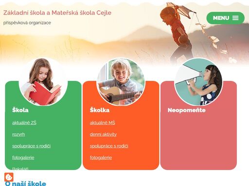 zš a mš cejle, p. o poskytuje základní vzdělávání žákům 1. stupně. nachází se v obci vzdálené cca 10 km od jihlavy. díky umístění na okraji cejle nabízí klid, bezpečí a aktivní vyžití pro děti. vzdělávání na základní škole probíhá ve dvou třídách.