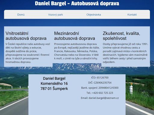 autobusová doprava daniel bargel