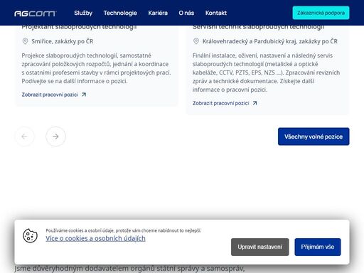 jsme jedním z nejzkušenějších dodavatelů strukturovaných kabelážních systémů včetně optických datových segmentů v regionu královéhradeckého kraje.