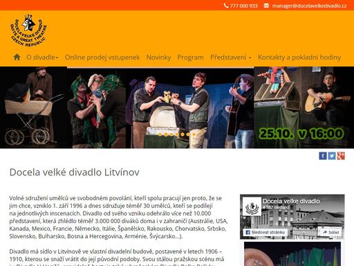 docela velké divadlo je profesionální divadlo se sídlem v litvínově, které hraje pro dospělé diváky, ale věnuje se také autorské tvorbě pro děti a mládež.