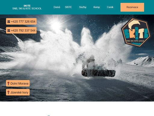 výuka lyžování, snowboardingu a kiteboardingu. nabízíme výuku všech tří sportů, a to jak pro začátečníky, tak i pokročilé.