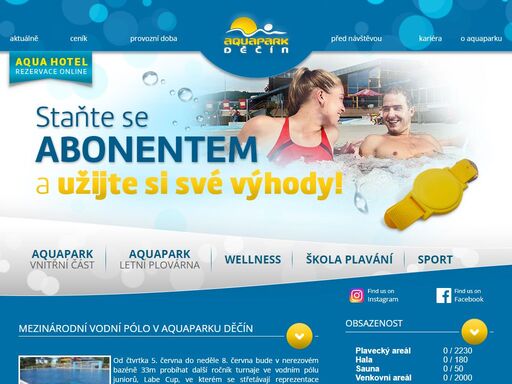 aquapark děčín nabízí širokou paletu vodní zábavy pro všechny milovníky vody. na své si přijdou sportovci vyhledávající tréninkové možnosti s dokonalým zázemím, návštěvníci z řad kondičních plavců tak rodiny s dětmi. 