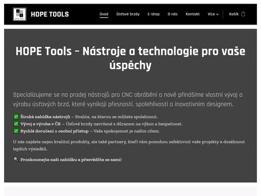 hope tools – nástroje a technologie pro vaše úspěchy
