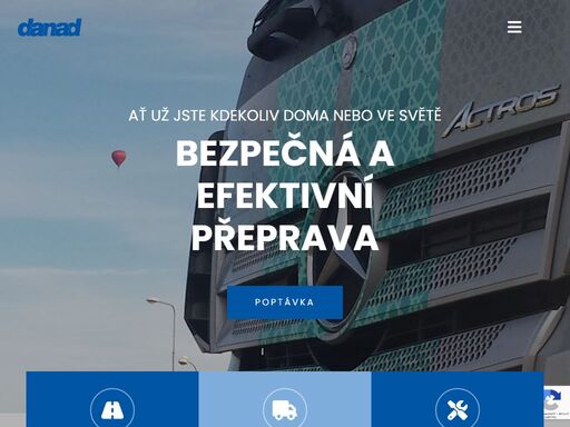 společnost danad se zabývá vnitrostátní i mezinárodní nákladní dopravou.