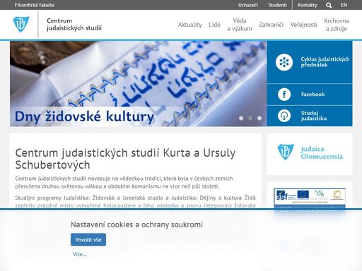 hlavní webové stránky filozofické fakulty univerzity palackého v olomouci