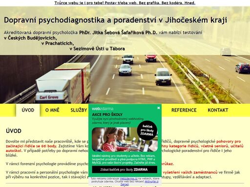 dopravní psychodiagnostika a poradenství