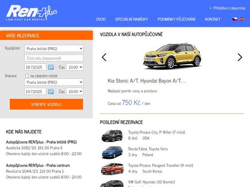 nejlepší partner při pronájmu vozidel. speciální víkendové sazby. vozy již od 333,- na den. 10% sleva za online rezervaci. neomezené kilometry, druhý řidič, dálniční známka i vycestování do zahraničí vždy zdarma. vozy s automatickou převodovkou ve všech třídách.