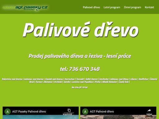 palivové dřevo - agt paseky nad jizerou nabízí kvalitní štípané tvrdé i měkké palivo pro   a okolí 