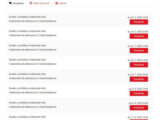 předprodej vstupenek online - evstupenky na top akce