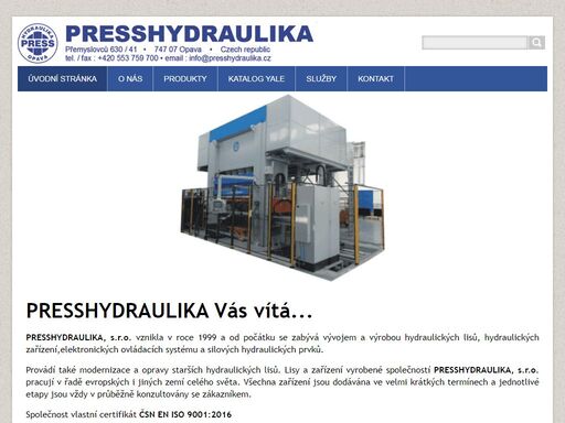 vyvíjime, vyrábíme, zprovozňujeme a instalujeme složité i jednoduché elektro-hydraulické tvářecích a manipulační mechanismy,hydraulické lisy,hydraulické stroje 