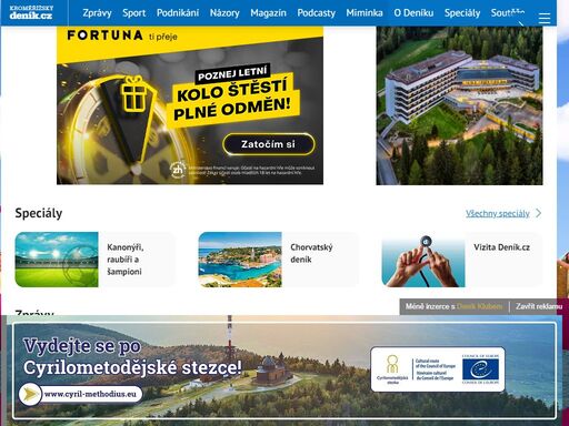 novinky a zprávy z kroměříže a okolí. nejdůležitější informace a události z jednotlivých obcí, dění v politice, kultuře, sportu i v běžném životě.