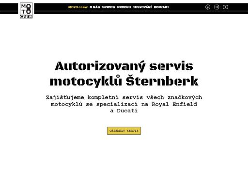 moto crew je autorizovaný servis a prodejce motocyklů royal enfield ve šternberku. nabízíme profesionální servis, testovací jízdy a široký výběr doplňků pro motocykly.