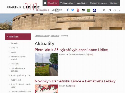posláním památníku lidice je péče o trvalé uchování vzpomínky na vyhlazení obce lidice a utrpení jejích občanů, kteří se dne 10. června 1942 stali obětí nacistického násilí.
