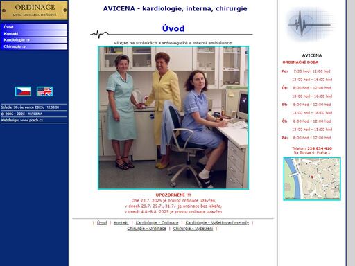 ordinace kardiologie - mudr. michaela hoňková