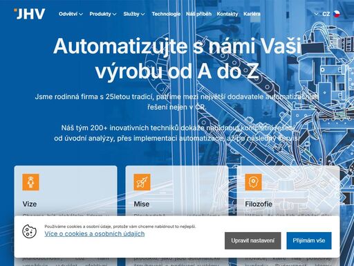 automatizace výroby, optimalizace procesů nebo kompletní řešení od a do z - to vše a více zajistíme rychle, spolehlivě a na míru vašim potřebám.