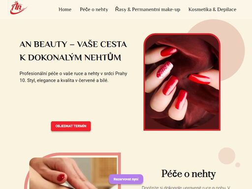 an beauty - váš salon krásy na praze 10. nabízíme prémiovou manikúru, pedikúru, prodlužování řas, kosmetiku a epilaci. objevte dokonalost v detailů v našem elegantním studiu. rezervace na +420 775 468 999.
