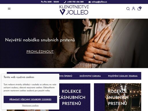 společnost jolleo se zabývá výrobou zásnubních a snubních prstenů již takřka půl století. v našich prstenech je spojená elegance, originalita, tradice a řemeslné umění. a v každém je i myšlenka lásky a souznění.