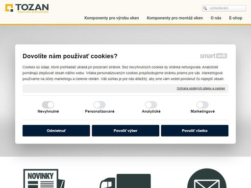 tozan - profily salamander, profily brugmann - kování aubi - plastová okna